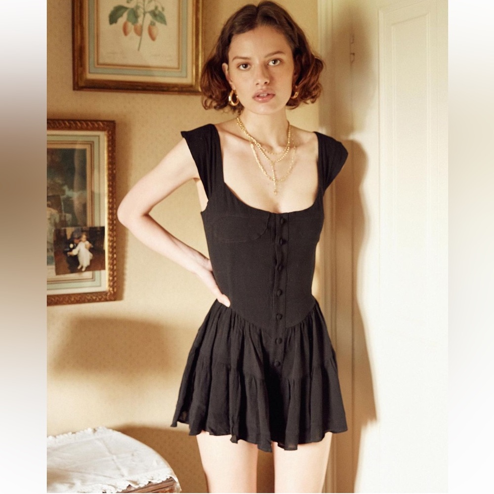 Elisabeth Romper in Black